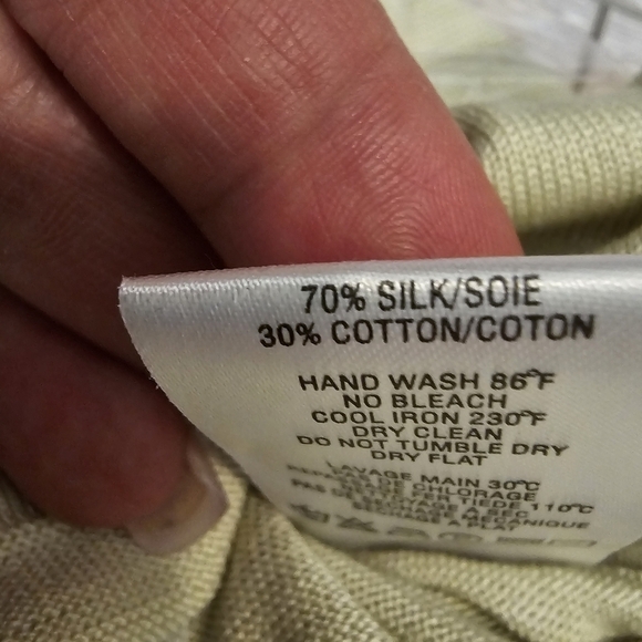 BNWT NEW RODIER PARIS SILK CARDIGAN MINT GREEN - Picture 8 of 8